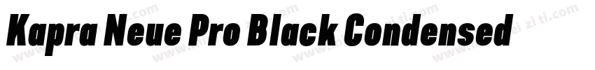 Kapra Neue Pro Black Condensed Roun字体转换